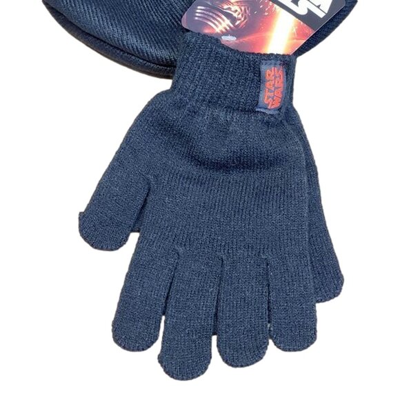 Disney Star Wars Hat with Gloves OSFM Black - Picture 2 of 8